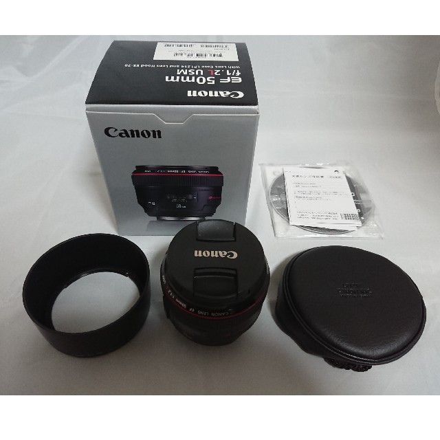 高品質 - Canon 美品 USM f/1.2L 50mm EF キャノン Canon レンズ(単