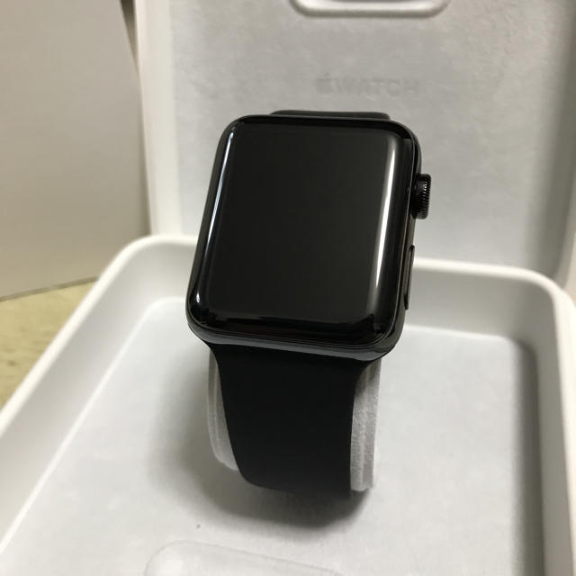 Apple Watch(アップルウォッチ)のApple watch 42mm series2 ステンレス スペースブラック メンズの時計(腕時計(デジタル))の商品写真