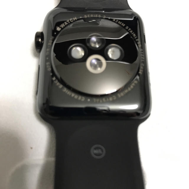 Apple Watch(アップルウォッチ)のApple watch 42mm series2 ステンレス スペースブラック メンズの時計(腕時計(デジタル))の商品写真
