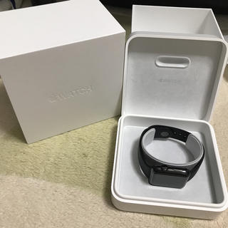 アップルウォッチ(Apple Watch)のApple watch 42mm series2 ステンレス スペースブラック(腕時計(デジタル))