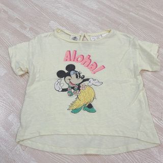 ザラキッズ(ZARA KIDS)のzara baby  ディズニーミニー ふんわりパステルイエロー サイズ74(Tシャツ/カットソー)