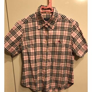 バーバリー(BURBERRY)の★バーバリーロンドン★ピンクノバチェック半袖シャツ(シャツ/ブラウス(半袖/袖なし))