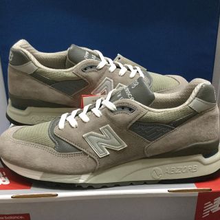 ニューバランス(New Balance)のUSA製 新品 未使用品 M998 GR 28.0cm ニューバランス グレー (スニーカー)