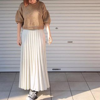 グリード(GREED)のえりす様専用PLEAT KNIT Skirt (ロングスカート)