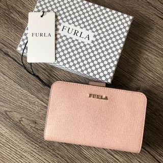 フルラ(Furla)の新品 バビロンM 折り財布 ピンクベージュ moonstone 二つ折り(財布)