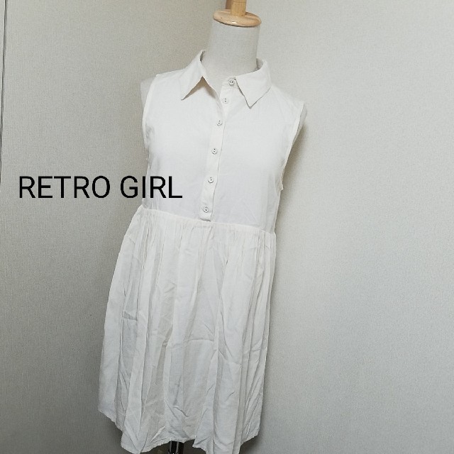 RETRO GIRL(レトロガール)のRETRO GIRL シャツワンピース レディースのワンピース(ミニワンピース)の商品写真