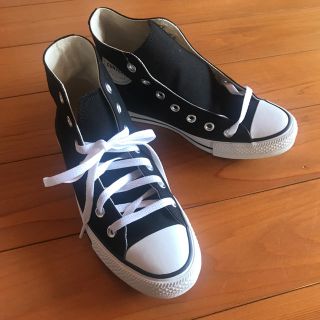 コンバース(CONVERSE)のコンバース  ハイカット 黒 24,5  新品(スニーカー)