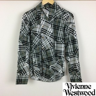 ヴィヴィアンウエストウッド(Vivienne Westwood)の美品 ヴィヴィアンウエストウッドマン 長袖シャツ サイズ46(シャツ)