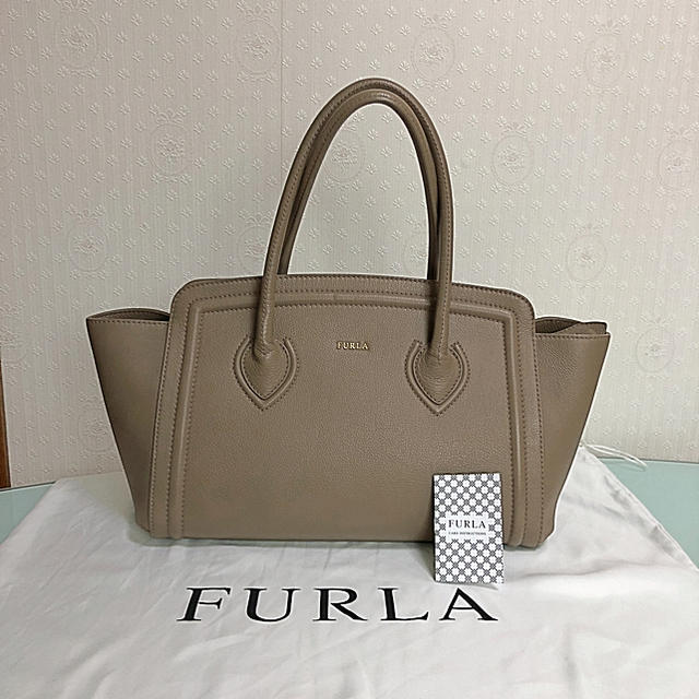 FURLA フルラ 美品 college カレッジ DAINO ダイノ ブラウン