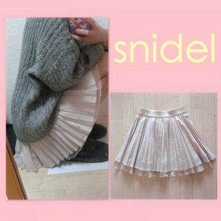 スナイデル(SNIDEL)の【美品】snidel/プリーツスカート(ミニスカート)