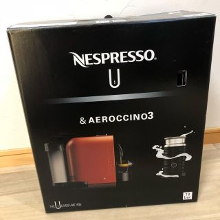 iram様専用♡NESPRESSO U(ﾈｽﾌﾟﾚｯｿ)★黒★エアロチーノセット(エスプレッソマシン)