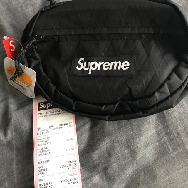 ウエストポーチWaist bag supreme black