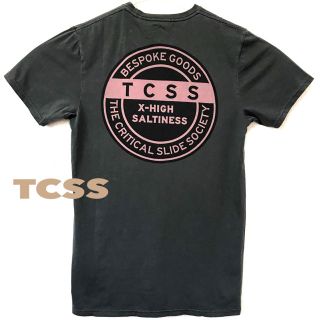 ロンハーマン(Ron Herman)のバックプリント ♪ TCSS ロゴ Tシャツ 黒 S M相当 正規品(Tシャツ/カットソー(半袖/袖なし))