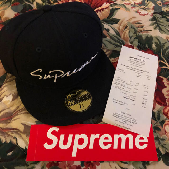 supreme classic sclipt New Era 7 1/4 cap