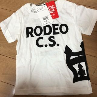 ロデオクラウンズワイドボウル(RODEO CROWNS WIDE BOWL)の【新品未使用】kids Sサイズ(Tシャツ/カットソー)