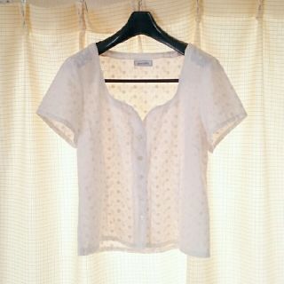 ロキエ(Lochie)のvintage♡刺繍レースブラウス(シャツ/ブラウス(半袖/袖なし))