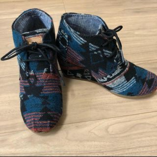 トムズ(TOMS)の【TOMS】Desert Wedge インヒールブーツ 22cm (ブーツ)