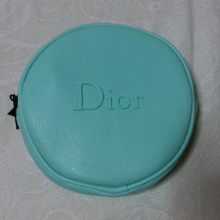 ディオール(Dior)のDior 円形ポーチ エメラルドグリーン(ポーチ)