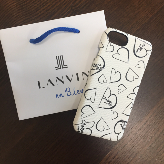 LANVIN en Bleu(ランバンオンブルー)のランバンオンブルー スマホ ケース iphone6 7 8  スマホ/家電/カメラのスマホアクセサリー(iPhoneケース)の商品写真