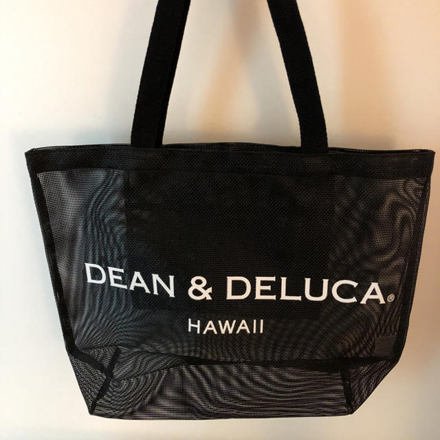 ハワイ限定DEAN & DELUCA 黒メッシュバッグ