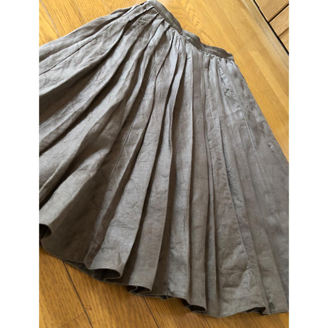 DEUXIEME CLASSE(ドゥーズィエムクラス)のドゥーズィーエムクラス  リネンスカート レディースのスカート(ひざ丈スカート)の商品写真