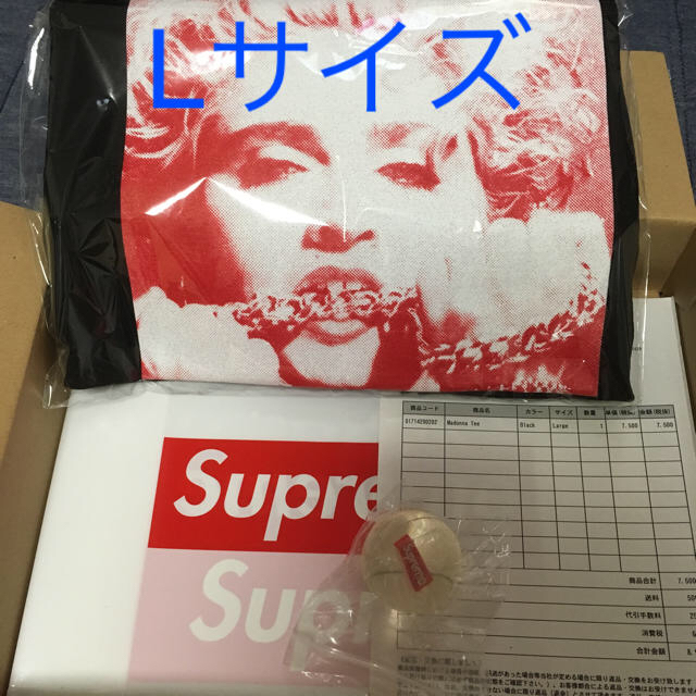 キムタク着 Lサイズ! 送込! 正規品 Supreme Madonna Tee