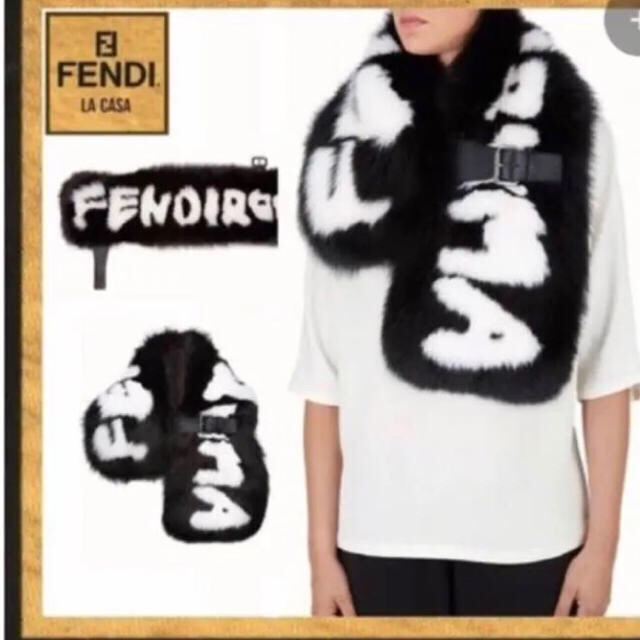 FENDI - 美品 フェンディ  フォックスファー マフラー FENDI