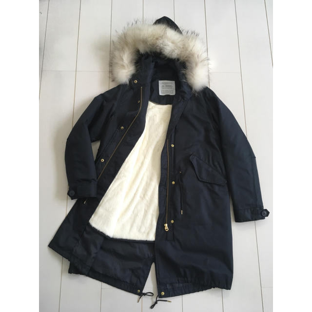 美品!IENA♡ネイビーモッズコート-
