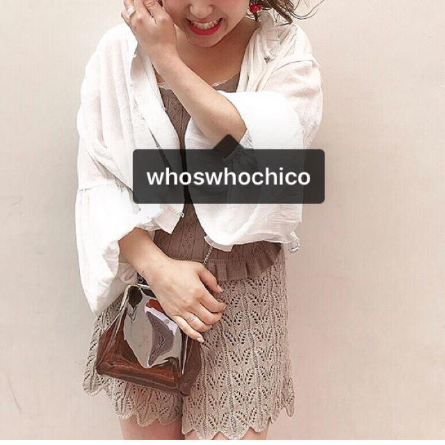 who's who Chico(フーズフーチコ)のmoriai様専用 透かし編みショートパンツ レディースのパンツ(ショートパンツ)の商品写真