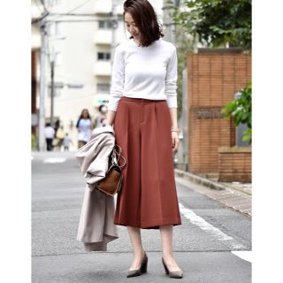 スピックアンドスパン(Spick & Span)のカナッペ様専用🌼Spick & Span ダブルクロス クロップカラーパンツ(クロップドパンツ)