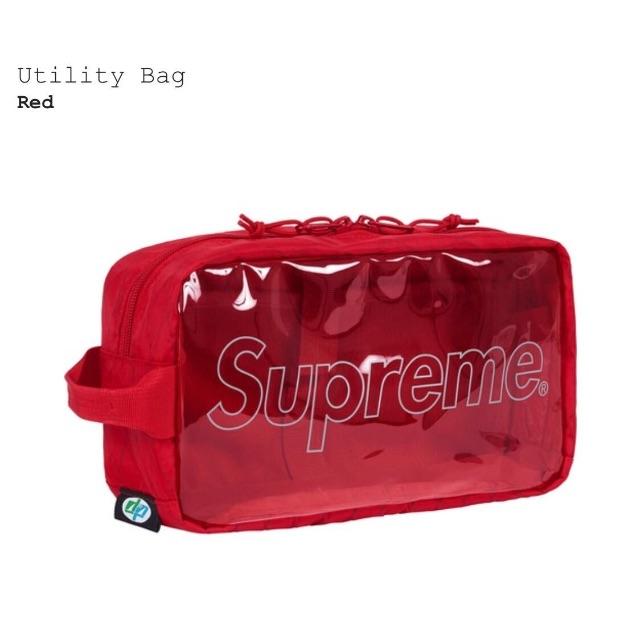新品 Supreme Utility Bag 18aw 赤 Red
