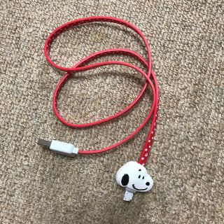 スヌーピー(SNOOPY)のスヌーピー  iPhone専用 充電ケーブル 値下げ(バッテリー/充電器)