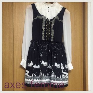 アクシーズファム(axes femme)のaxes＊冬の夜メルヘン柄チュニック(ミニワンピース)