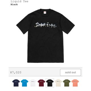 シュプリーム(Supreme)のsupreme Liquid Tee Lサイズ(Tシャツ/カットソー(半袖/袖なし))