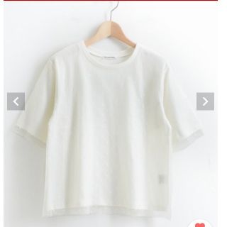 ルクールブラン(le.coeur blanc)の美品♪ルクールブラン！♪ﾄﾞｯﾄﾁｭｰﾙﾚｲﾔｰﾄﾞTｼｬﾂ♪(Tシャツ(半袖/袖なし))