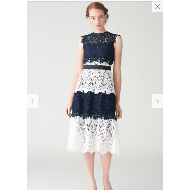 セルフォード💓レースティアードワンピース レディースのフォーマル/ドレス(ミディアムドレス)の商品写真