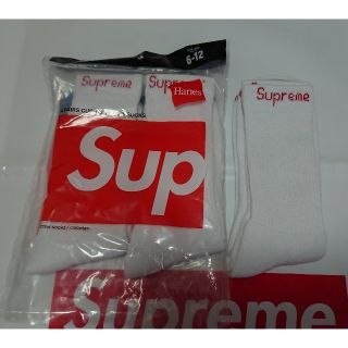 シュプリーム(Supreme)のSupreme Hanes Crew Socks White 新品(ソックス)