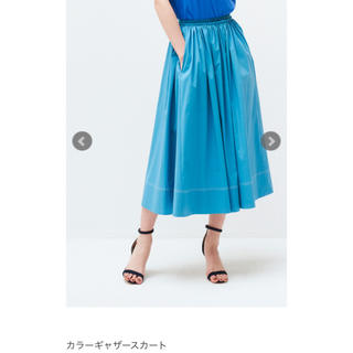 ザラ(ZARA)の新品未使用タグ付きyori♡カラーギャザースカート(ひざ丈スカート)