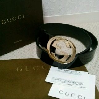 Gucci - 値下げ！グッチ☆エナメル ベルトの通販 by ENANSHOP♡プロフ ...