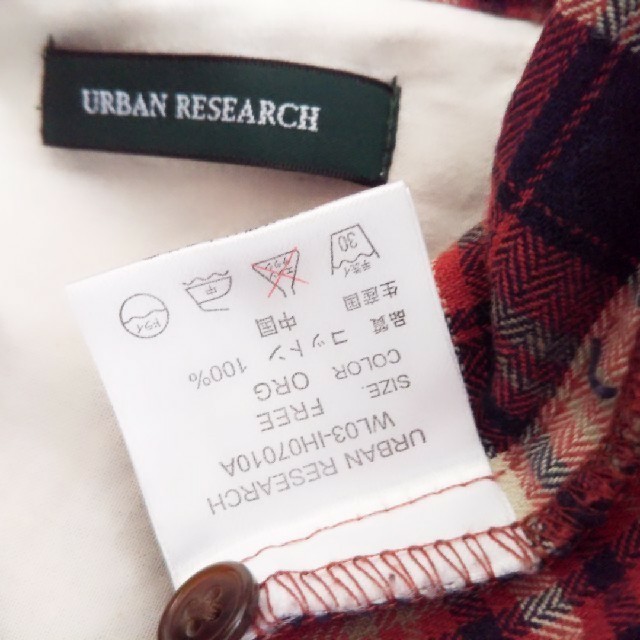 URBAN RESEARCH(アーバンリサーチ)のチェック柄 ネルシャツ レディースのトップス(シャツ/ブラウス(長袖/七分))の商品写真