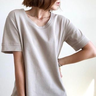 ステュディオス(STUDIOUS)のSTUDIOUS WEARISTA mayumi コラボ バスクコットンTEE (Tシャツ(半袖/袖なし))