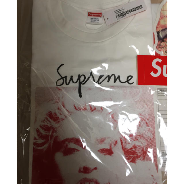 送料込 M Supreme Madonna Tee ホワイト Tシャツ/カットソー(半袖/袖なし)