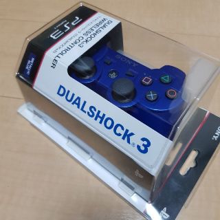 プレイステーション3(PlayStation3)の新品　PS3純正ワイヤレスコントローラー　メタリックブルー(家庭用ゲーム機本体)