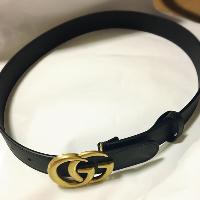 GUCCI ダブルGバックル レザーベルト 3cm幅 最高の www.toyotec.com