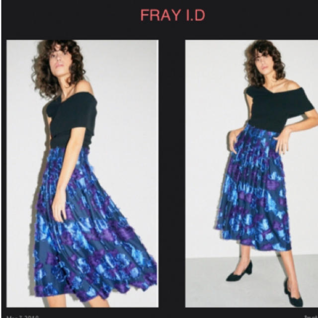 FRAY I.D(フレイアイディー)の完売☆フレイアイディー ジャガードスカート レディースのスカート(ひざ丈スカート)の商品写真