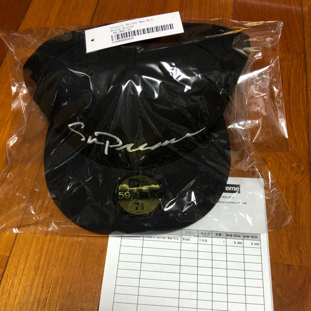 Supreme Classic Script New Era Black □格安販売店舗□ メンズ ...