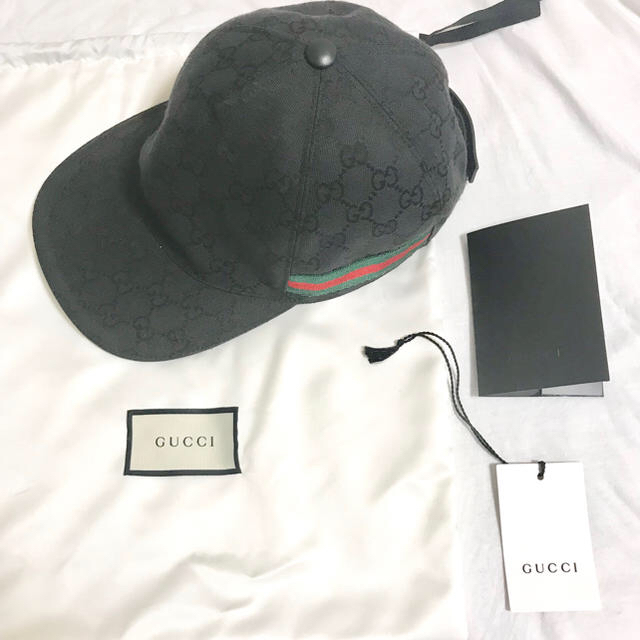 ✨正規品✨グッチ キャップブラックL59✨美品✨ ✨正規品✨グッチ キャップブラックL59✨美品✨