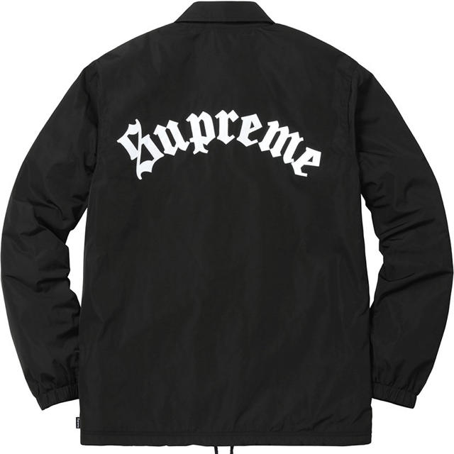 Supreme Old English Coaches Jacket S 黒 Supreme Old English Coaches Jacket S 黒