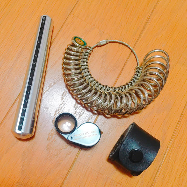 サイズ棒・サイズリング・ルーペ レディースのアクセサリー(リング(指輪))の商品写真