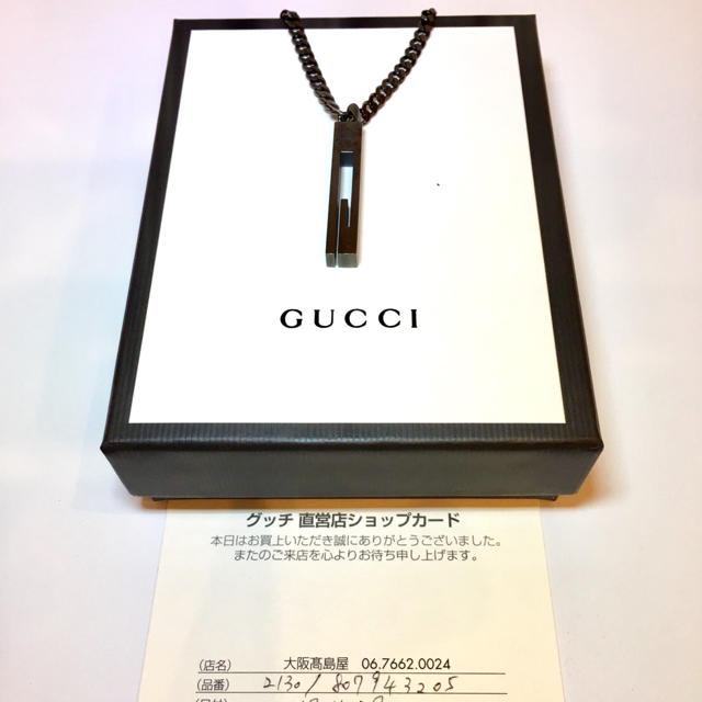 Gucci(グッチ)のGUCCI✨ラージカットアウトG ネックレス AG925 メンズのアクセサリー(ネックレス)の商品写真